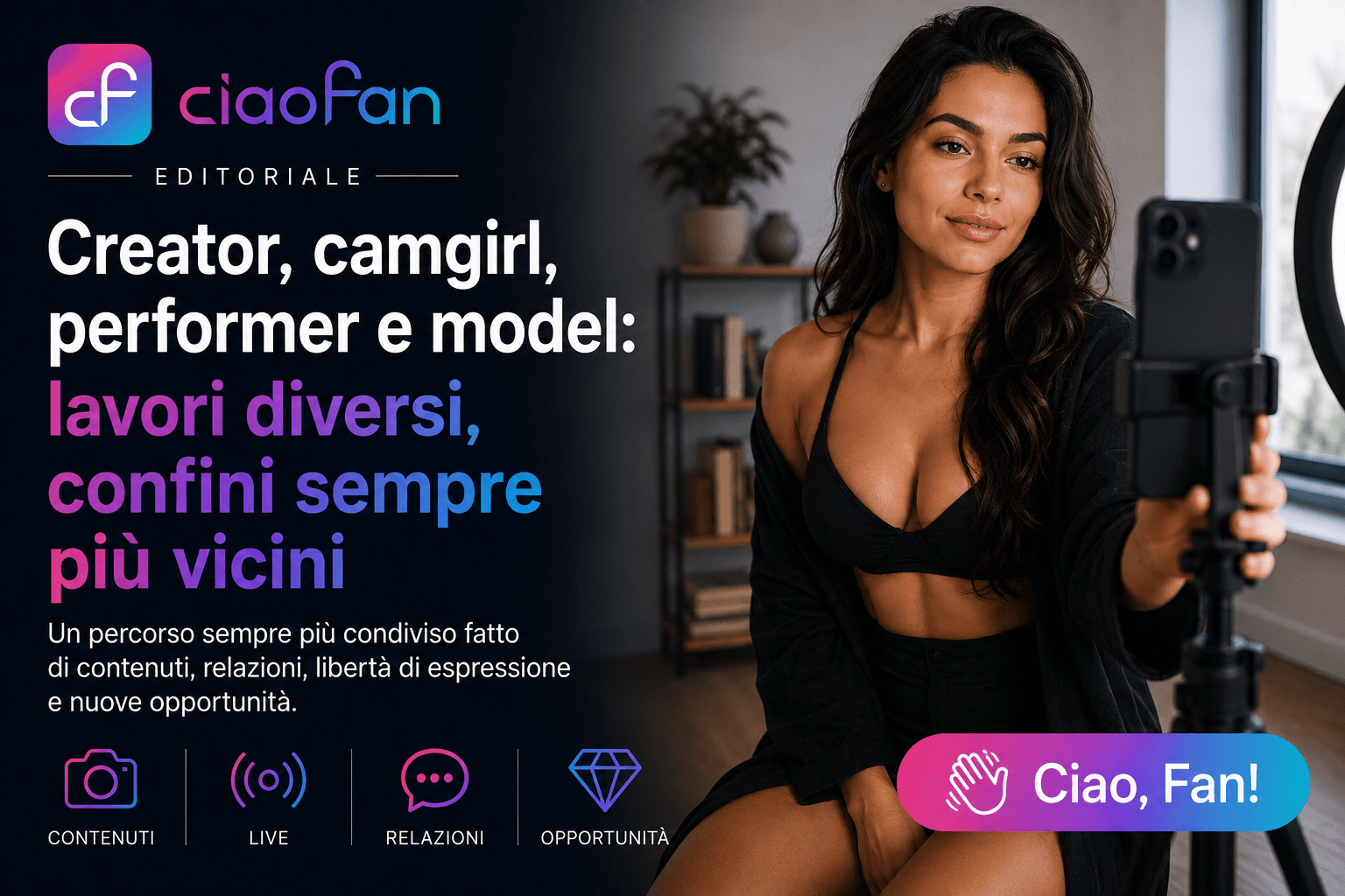 Creator, camgirl, performer e model: lavori diversi, confini sempre più vicini